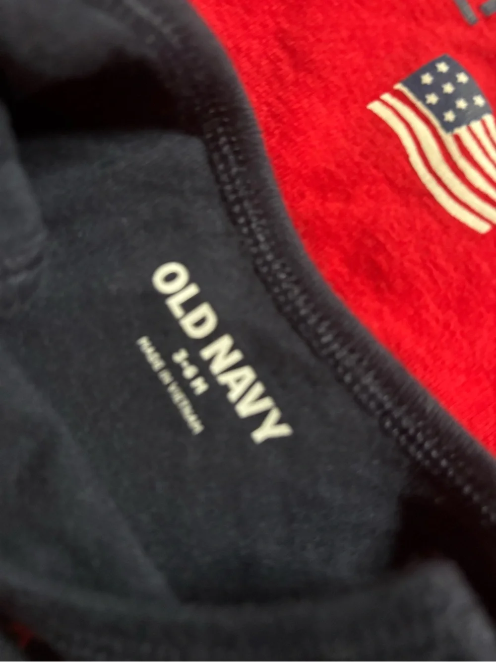 Old Navy Red Navy White Patriotic Baby One-Piece Bundle